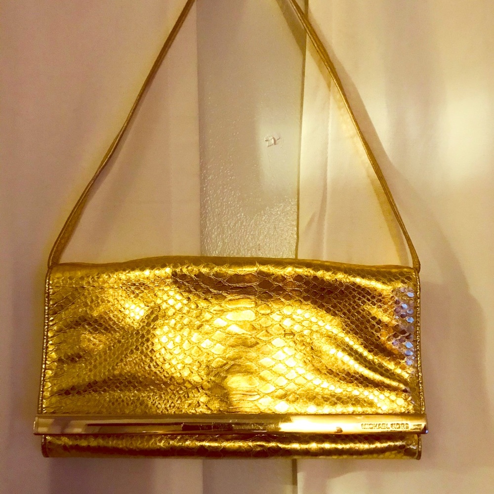 Michael Kors metallic handbag